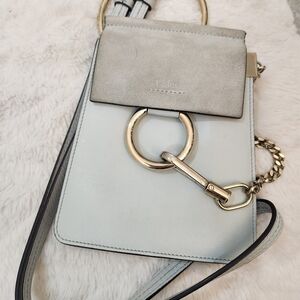 Chloe Mini Faye Bracelet Bag in Airy Grey